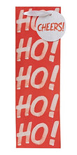 Load image into Gallery viewer, Jillson Roberts 6 Count Ho-ho-ho Christmas Wine and Bottle Bag, Red/White
