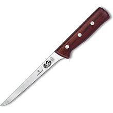 Load image into Gallery viewer, Victorinox Boning, 6&quot; Straight, Narrow, Stiff, Rosewood Handle
