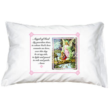 Load image into Gallery viewer, Prayer Pillowcase: Guardian Angel/Traditional - Pink
