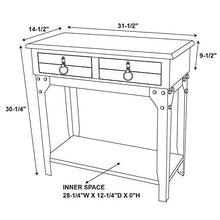 Load image into Gallery viewer, Powell Furniture Calypso Small Hall Console
