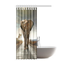 Load image into Gallery viewer, CTIGERS Shower Curtain for Kids Cool Elephant Polyester Fabric Bathroom Decoration 48 x 72 Inch
