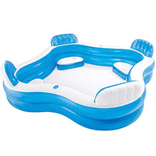 Load image into Gallery viewer, Intex 12-56475NP Swim Center Family Lounge Inflatable Pool, 90&quot; X 90&quot; X 26&quot;, for Ages 3+
