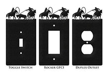 Load image into Gallery viewer, SWEN Products Team Roper Wall Plate Cover (Single Switch, Black)
