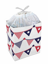 Load image into Gallery viewer, Clean Cubes 13 Gallon Disposable Sanitary Trash Cans &amp; Recycling Bins, 3 Pack (4th Of July)
