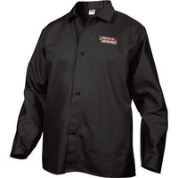 Lincoln Electric Welding Jacket - Flame-Retardant Polyester, Black, X-Large, Model Number KH808XL