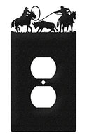 SWEN Products Team Roper Wall Plate Cover (Single Outlet, Black)