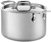 Load image into Gallery viewer, All-Clad BD552043 D5 Brushed 18/10 Stainless Steel 5-Ply Bonded Dishwasher Safe Soup Pot with Lid Cookware, 4-Quart, Silver
