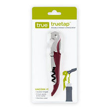 Load image into Gallery viewer, Truetap Burgundy Double Hinged Waiter&#39;s Corkscrew by True
