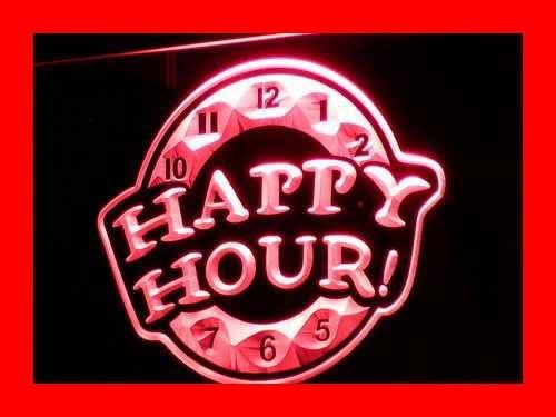 Happy Hour Beer Bar Pub Club LED Sign Neon Light Sign Display i257-r(c)