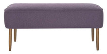 Load image into Gallery viewer, Safavieh Mercer Collection Levi Plum Purple Mid-Century Bench
