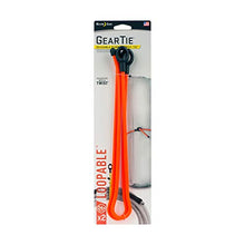 Load image into Gallery viewer, Nite Ize Gear Tie Loopable, The Original Reusable Rubber Twist Tie With Sturdy Integrated Loop, 24-Inch, Bright Orange, 2 Pack, Made in the USA
