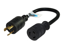 Load image into Gallery viewer, Conntek PL620L630 L6-20P Male Plug to L6-30R Female Connector Locking Adapter Cord
