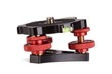 Load image into Gallery viewer, Desmond DLEVX-68 Leveler w Bubble Level for Tripod 3/8 Precision Tri-Wheel Leveling Base
