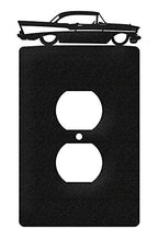 Load image into Gallery viewer, SWEN Products Farrell Series 57 Chevy Wall Plate Cover (Single Outlet, Black)
