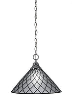 Load image into Gallery viewer, Toltec Lighting 10-CH-918 Any - One Light Chain Pendant, Chrome Finish with Diamond Ice Tiffany Glass

