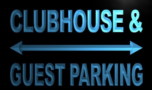 Clubhouse and Guest Parking Only LED Sign Neon Light Sign Display m241-b(c)