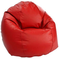 Bean Products Small Vinyl Bean Bag Chair | Filled w/ Polystyrene Beads & CertiPUR Foam | Made in USA | 31W, 33L, 20H | 15lb | Available in 2 Sizes | Perfect for Teens & Kids | Red