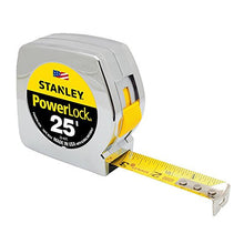 Load image into Gallery viewer, STANLEY Tape Measure, Chrome, 25-Foot (33-425)
