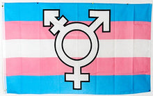 Load image into Gallery viewer, Flags Importer Transgender (Symbol) 3x5ft Poly Flag, Multicolor
