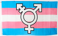 Flags Importer Transgender (Symbol) 3x5ft Poly Flag, Multicolor