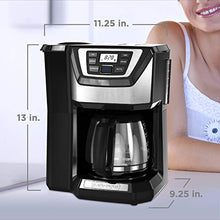 Load image into Gallery viewer, BLACK+DECKER 12-Cup Mill and Brew Coffeemaker, Black, CM5000B
