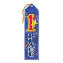 Load image into Gallery viewer, 1st Place Jeweled Ribbon With Large Stars 2&quot; x 8&quot; Party Accessory
