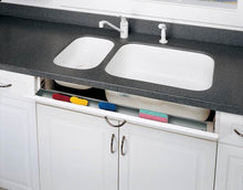 Load image into Gallery viewer, Tip-Out Tray Slim Cut-To-Size with 1 Pair ETH Hinges/End Caps Sink &amp; Base Accessories - 6541-36-11-ETH - 36&quot;W x 1-11/16&quot;D x 3-15/16&quot;H - White
