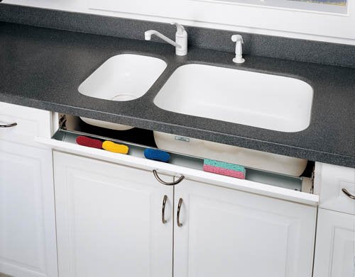 Tip-Out Tray Slim Cut-To-Size with 1 Pair ETH Hinges/End Caps Sink & Base Accessories - 6541-36-11-ETH - 36