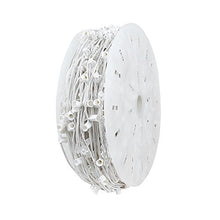Load image into Gallery viewer, Novelty Lights 1,000 Foot C9 Christmas Stringer Bulk Reel, White Wire, 30&quot; Spacing, Intermediate Base (C9/E17), SPT-1 8 AMP Wire
