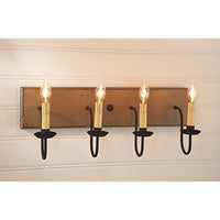 Four Arm Vanity Light in Pearwood