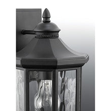 Load image into Gallery viewer, Edition Collection 1-Light Clear Water Glass Traditional Outdoor Large Wall Lantern Light Textured Black
