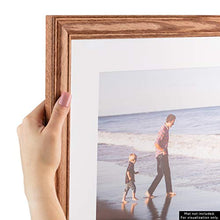 Load image into Gallery viewer, ArtToFrames 16x16 Inch Brown Picture Frame, This 1.25&quot; Custom Wood Poster Frame is Honey Stain on Solid Red Oak, for Your Art or Photos - Comes with Regular Glass, WOM0066-59504-YHNY-16x16
