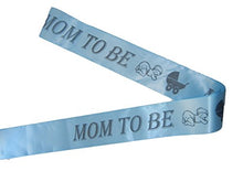 Load image into Gallery viewer, Baby Shower Blue Mom to Be! Sash Party Accessory
