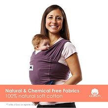 Load image into Gallery viewer, Baby K&#39;tan Original Baby Wrap Carrier, Infant and Child Sling - Simple Pre-Wrapped Holder for Babywearing - No Tying or Rings - Carry Newborn up to 35 lbs, Eggplant, Women 6-8 (Small), Men 37-38
