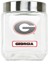 NCAA Georgia Bulldogs Glass Canister, Large