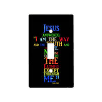 Cross Jesus I Am The Way - Decor Single Switch Plate Cover Metal