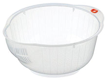 Load image into Gallery viewer, Inomata Japanese Rice Washing Bowl with Strainer, 2 quart
