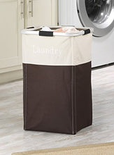 Load image into Gallery viewer, Whitmor Easy Care Laundry Hamper - Espresso
