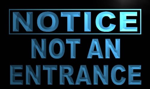 Notice Not an Entrance LED Sign Neon Light Sign Display m713-b(c)