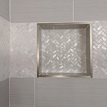 Load image into Gallery viewer, Genuine White Herringbone Mother of Pearl Mosaic Tile 6 Packs-Bathroom Kitchen Shower Wall Backspalsh Tile
