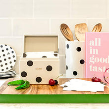 Load image into Gallery viewer, Kate Spade New York Recipe Box with 40 Double Sided Recipe Cards, Deco Dot
