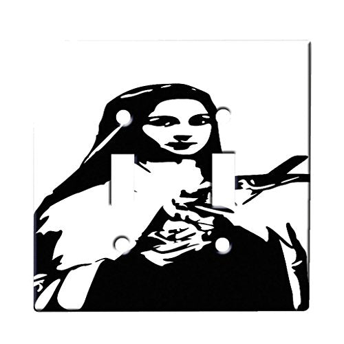 Saint Teresa - Decor Double Switch Plate Cover Metal