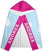 Load image into Gallery viewer, YouCustomizeIt Airplane &amp; Girl Pilot Kids Hooded Towel (Personalized)
