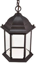 Load image into Gallery viewer, Acclaim 5186BK Madison Collection 1-Light Outdoor Light Fixture Hanging Lantern, Matte Black
