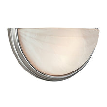 Load image into Gallery viewer, Access Lighting 20635LEDDLP-SAT/ALB Crest - 13 Inch Wall Sconce, Satin Finish with Alabaster Glass

