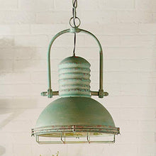 Load image into Gallery viewer, KALALOU CLA1098 Antique Turquoise Pendant Light, One Size, Green
