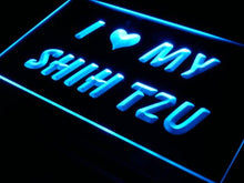 Load image into Gallery viewer, I Love My Shin Tzu Dog Pet LED Sign Neon Light Sign Display s065-b(c)
