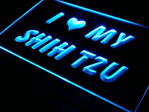 I Love My Shin Tzu Dog Pet LED Sign Neon Light Sign Display s065-b(c)