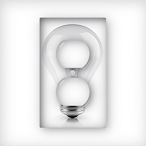 Lightbulb - Decor Double Switch Plate Cover Metal