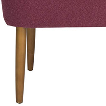 Load image into Gallery viewer, Safavieh Mercer Collection Levi Maroon Mid-Century Bench
